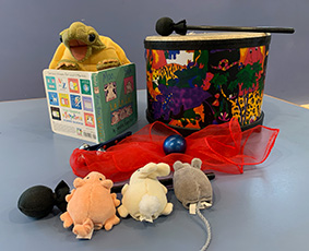 Picture of stuffed animals.